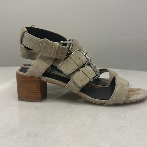 Rebecca Minkoff grey heeled sandals size 7.5 - Picture 4 of 5